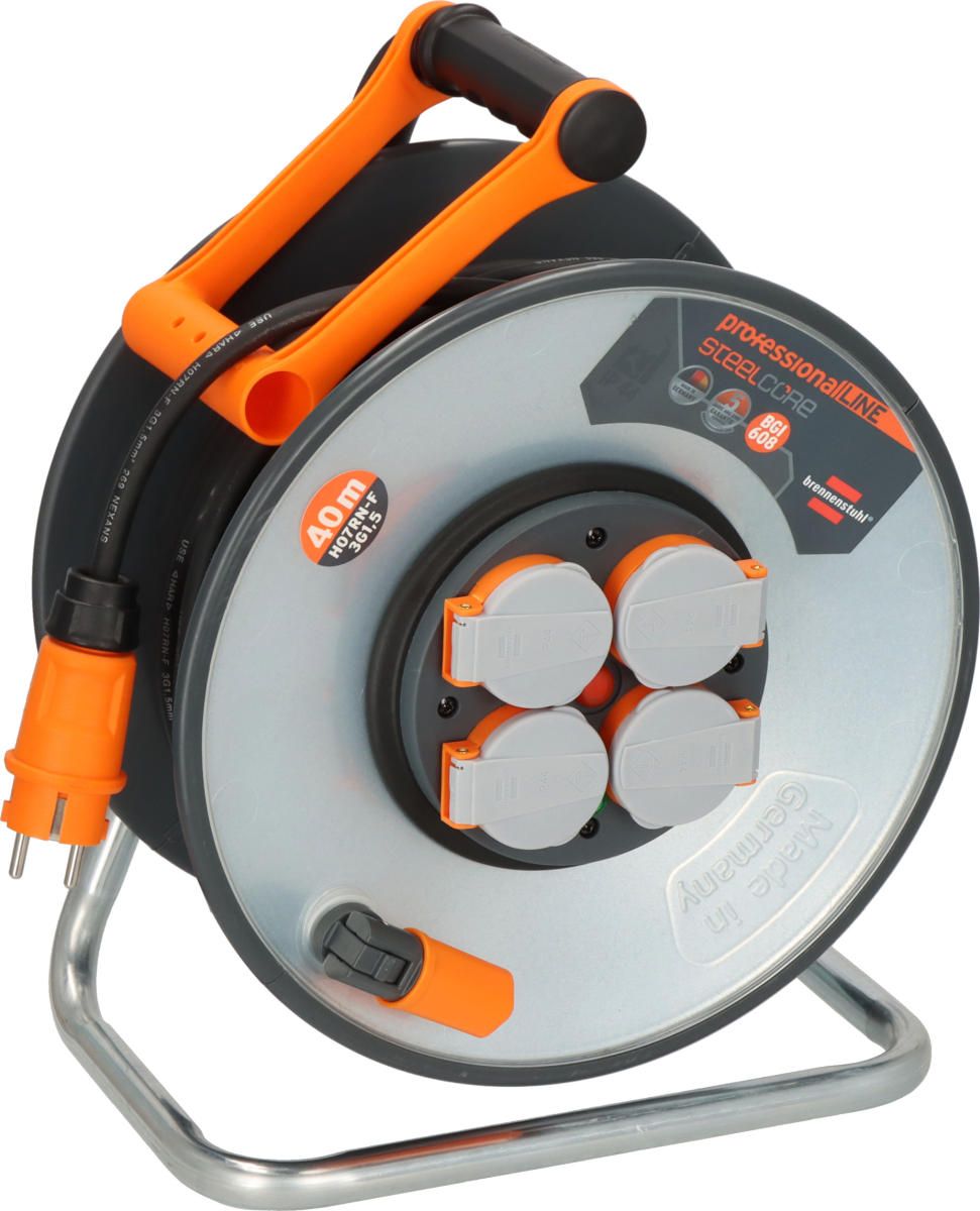professionalLINE SteelCore Kabeltrommel SC 4100 IP44 40m H07RN-F 3G1,5