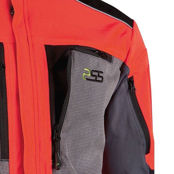 PSS X-treme Stretchjacke Vectran nenrot/grau - Gr. 3XL