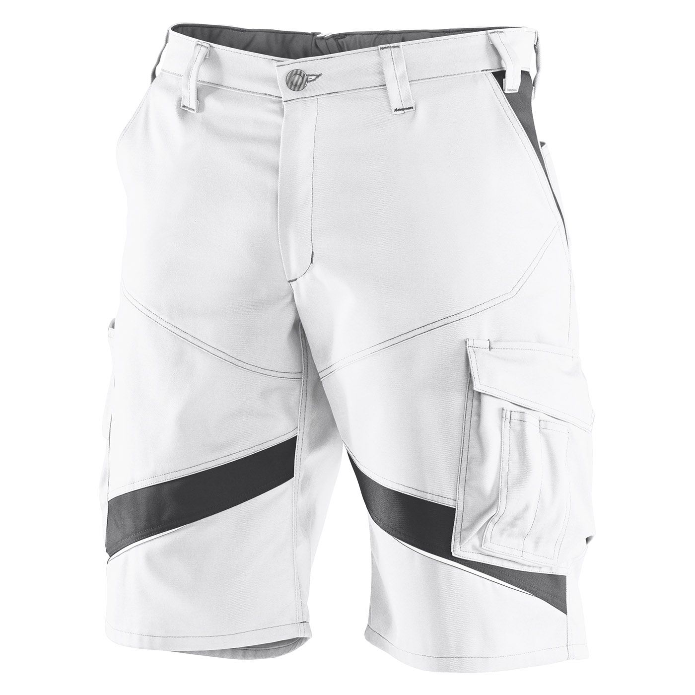 KÜBLER ACTIVIQ Shorts weiß/anthrazit Gr. 40