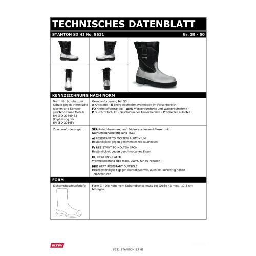 ELTEN STANTON Sicherheitsstiefel High S3, Schwarz, Gr. 39