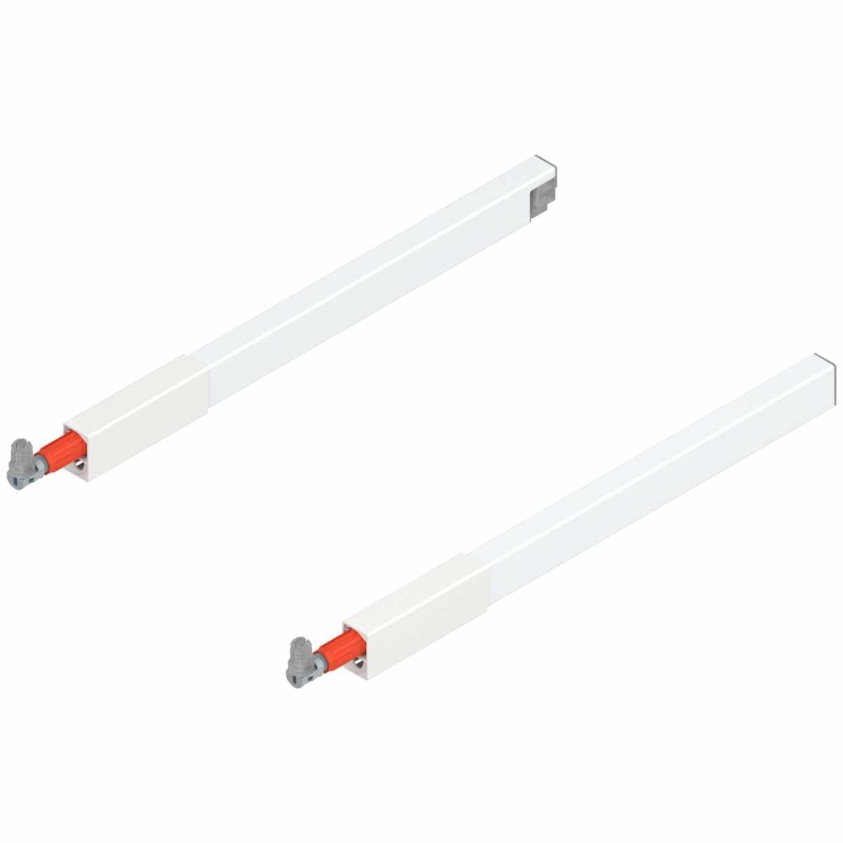 TANDEMBOX Längsreling (oben), für Frontauszug, NL=350 mm, links/rechts, für TANDEMBOX antaro, seidenweiß