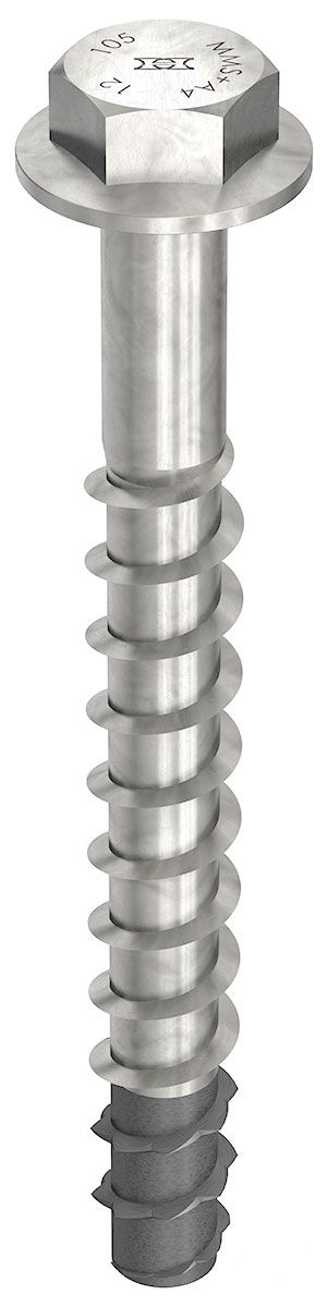 MULTI-MONTI-plus SS A4 7,5 x 40, Sechskantkopf mit angepresster Scheibe, Sechskantkopf, blank, Spitze phosphatiert, 50 Stück, VARIANTA-Handwerkerverpackung