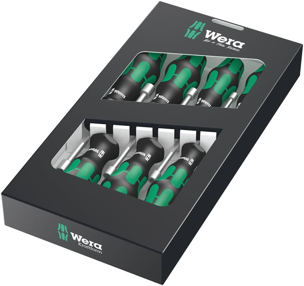 Steckschlüssel- Schraubendreher-Satz HOLO7-teilig 5-13mm Wera