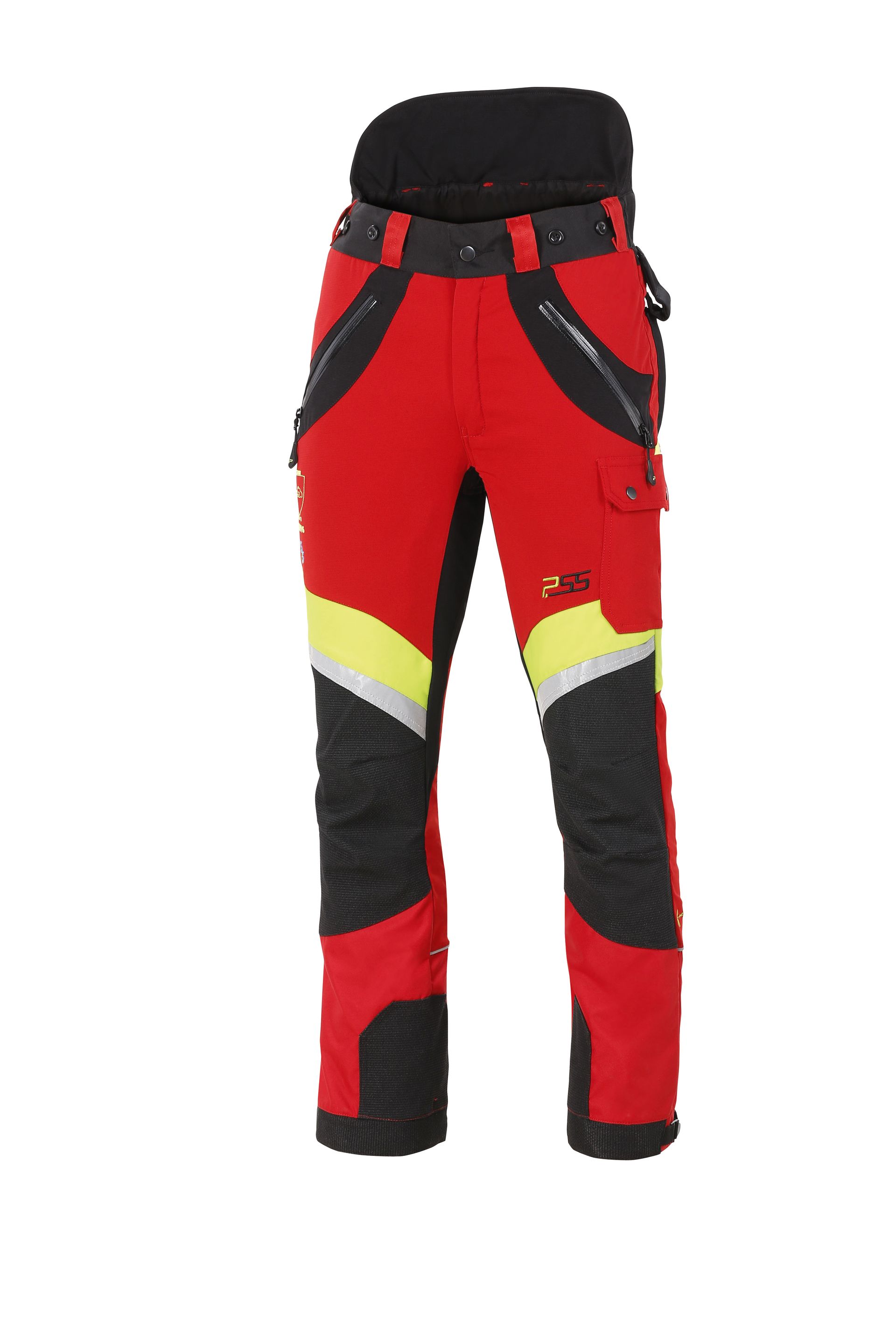 PSS X-treme Schnittschutzhose Air rot/gelb - Gr. 106
