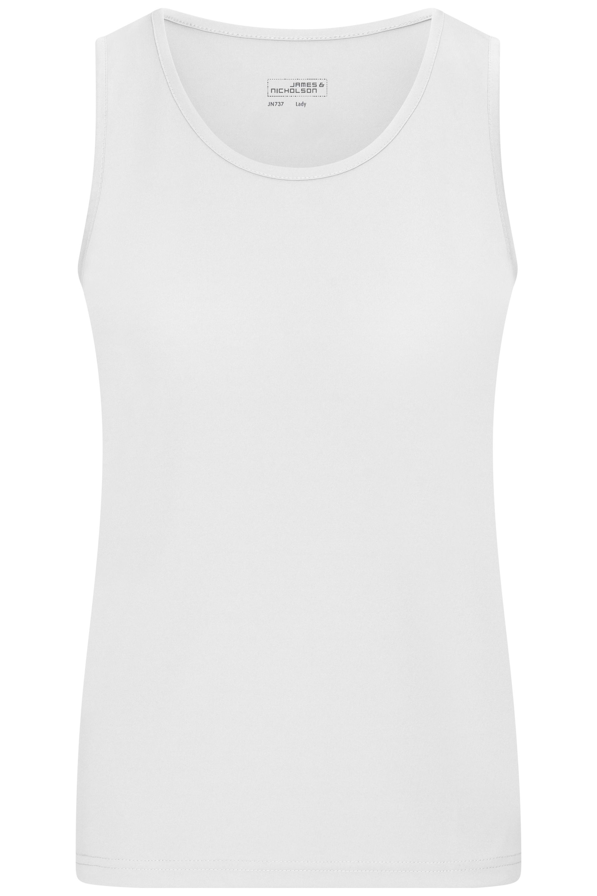 James & Nicholson JN737 Damen-Tank Top, Weiß, Gr. S