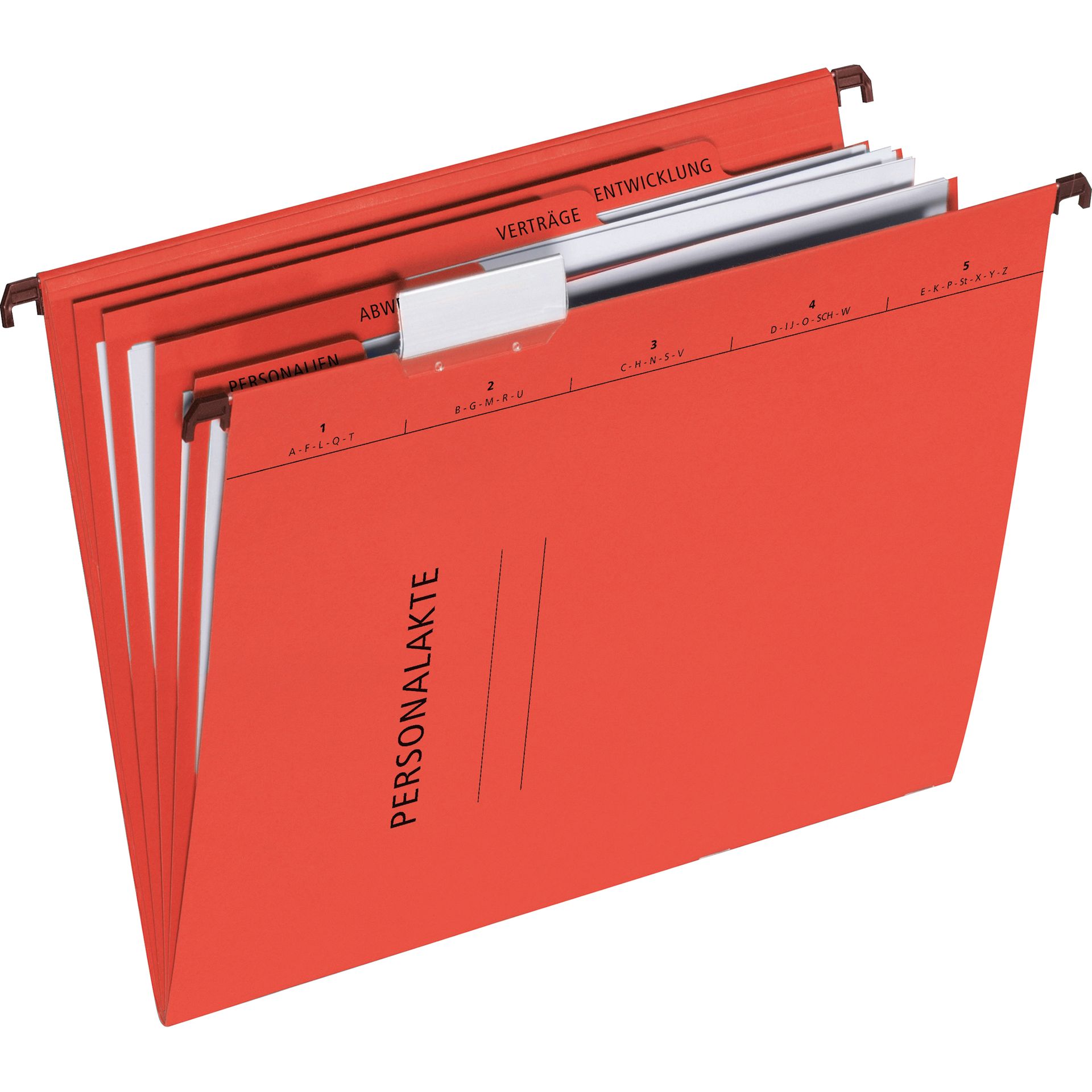 Personalmappe DIN A4 34x24,5x0,8cm Karton rot