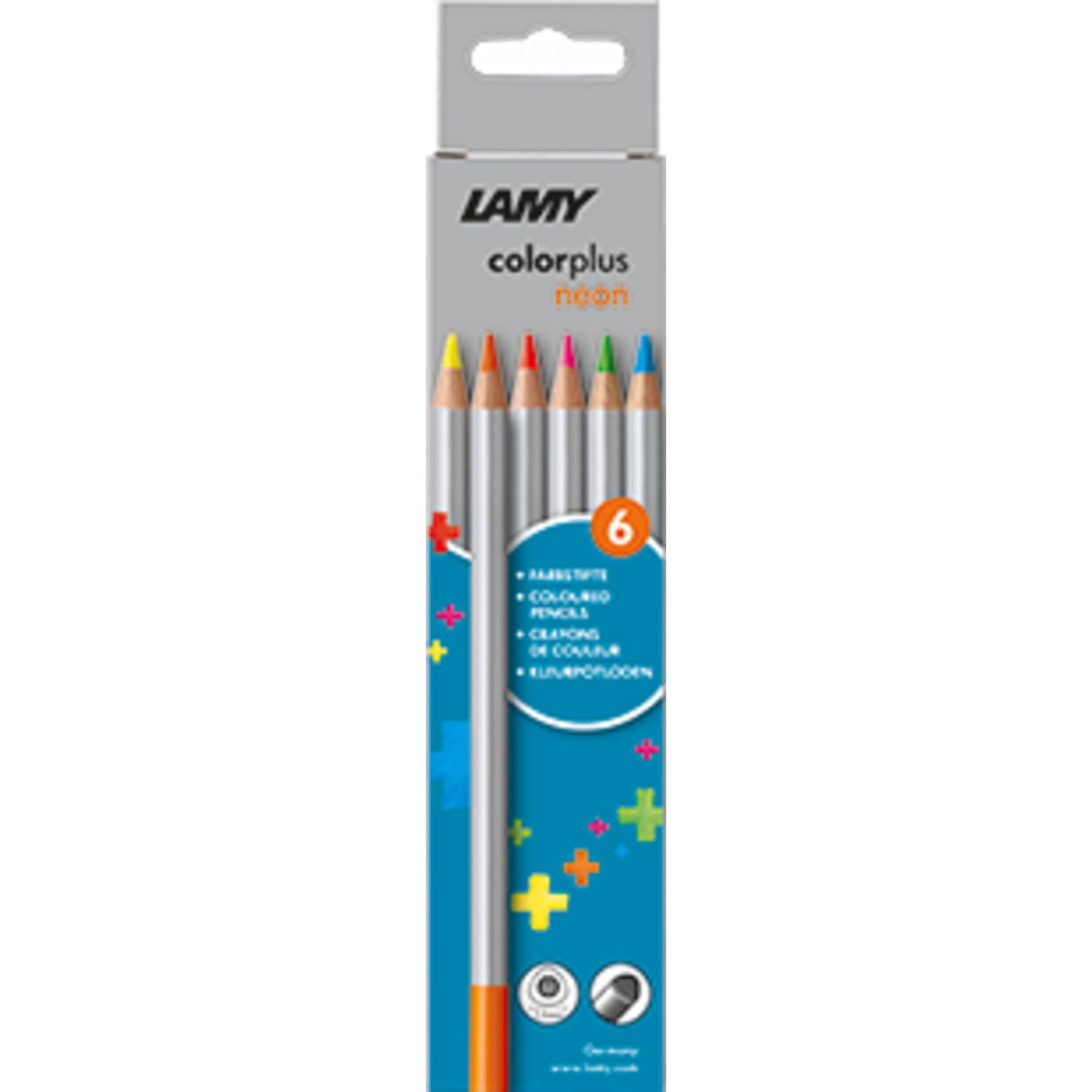 Buntstift colorplus neon sort. 6St.