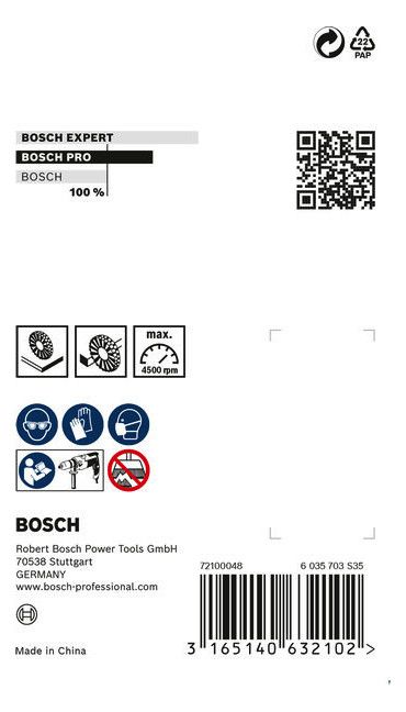 BOSCH Holz-Strukturbürste, vermessingt
