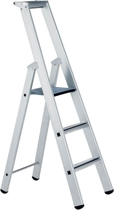 Stufenleiter Saferstep S 3 Stufen Plattformhöhe 0,80 m Arbeitshöhe 2,80 m ZARGES