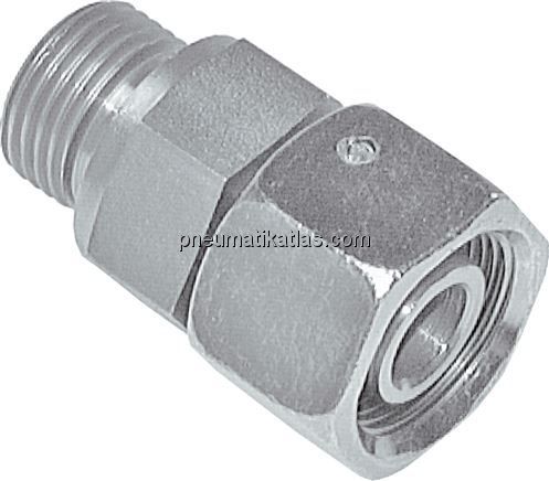 Einstellb. Schneidringverschr. M 10x1-6 L, Stahl verzinkt