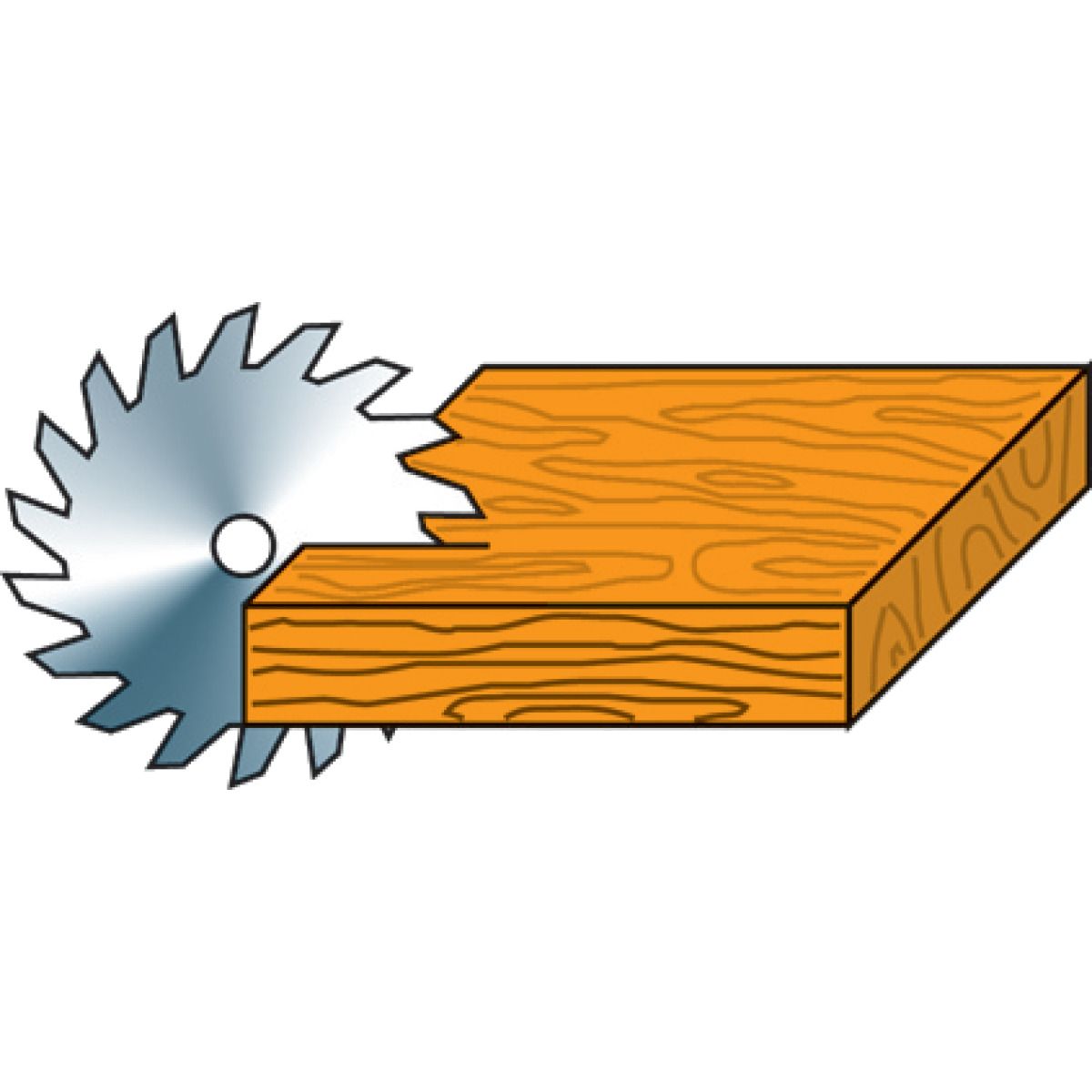 Zuschneid-Wechsel-Kreissägeblatt Holzkraft KSB-WZ 250/24