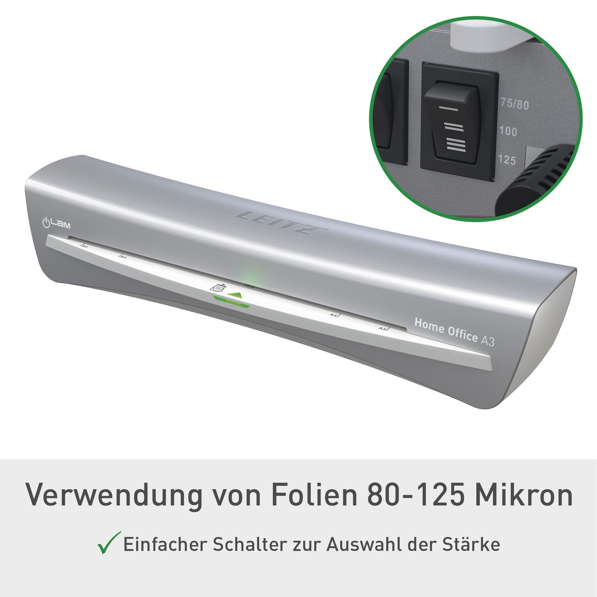 Laminiergerät iLAM HomeOffice DIN A3 weiß/grau