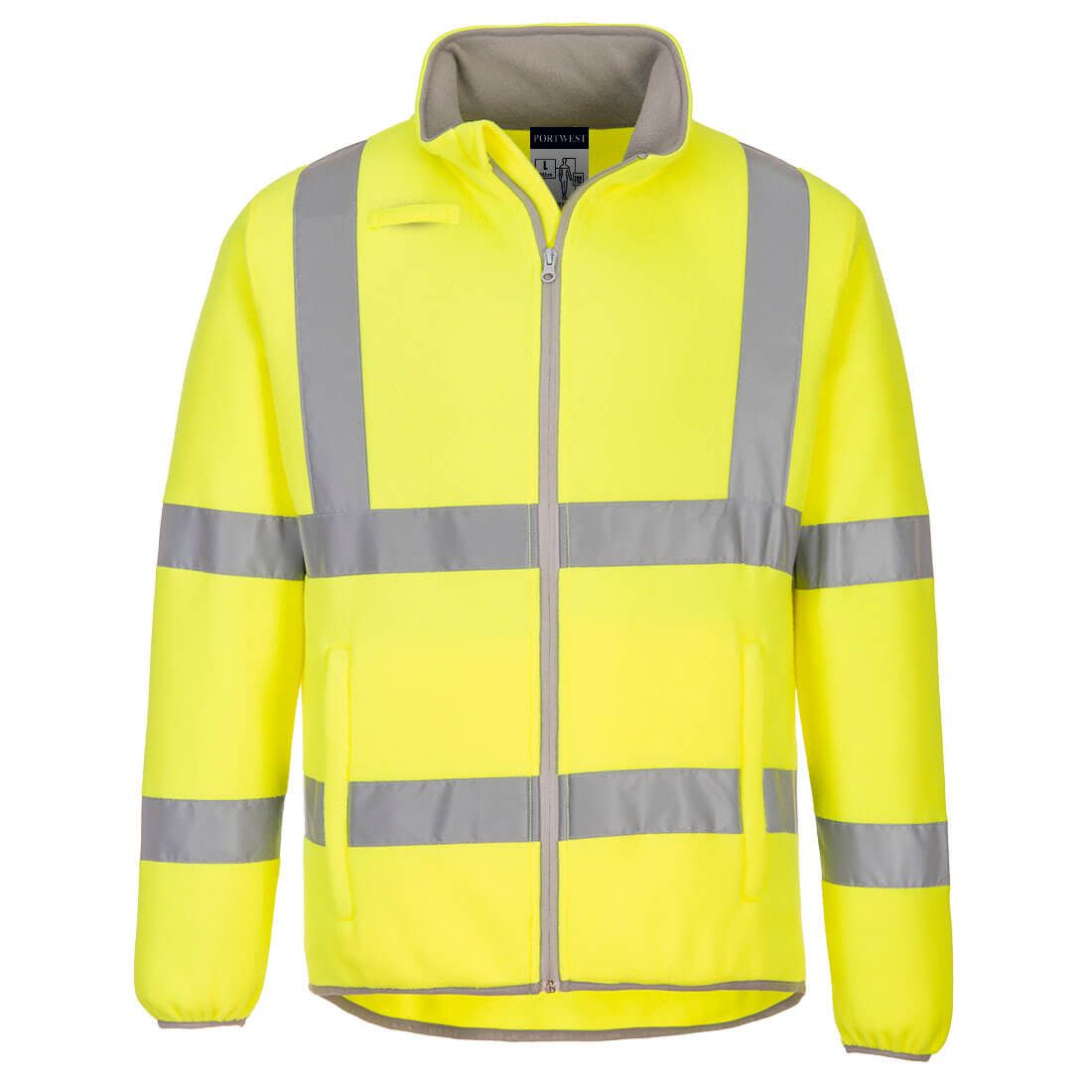 Portwest EC70 Warnschutz-Fleecejacke, Gelb, Gr. XL