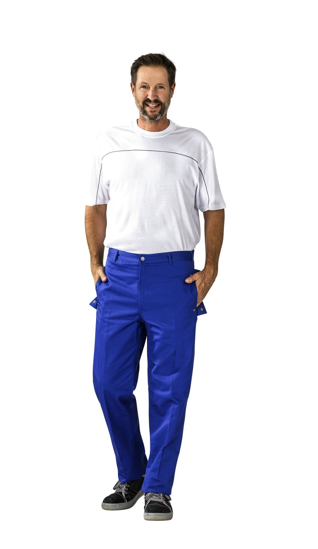 Planam Herren Bundhose Food kornblumenblau Gr. 42