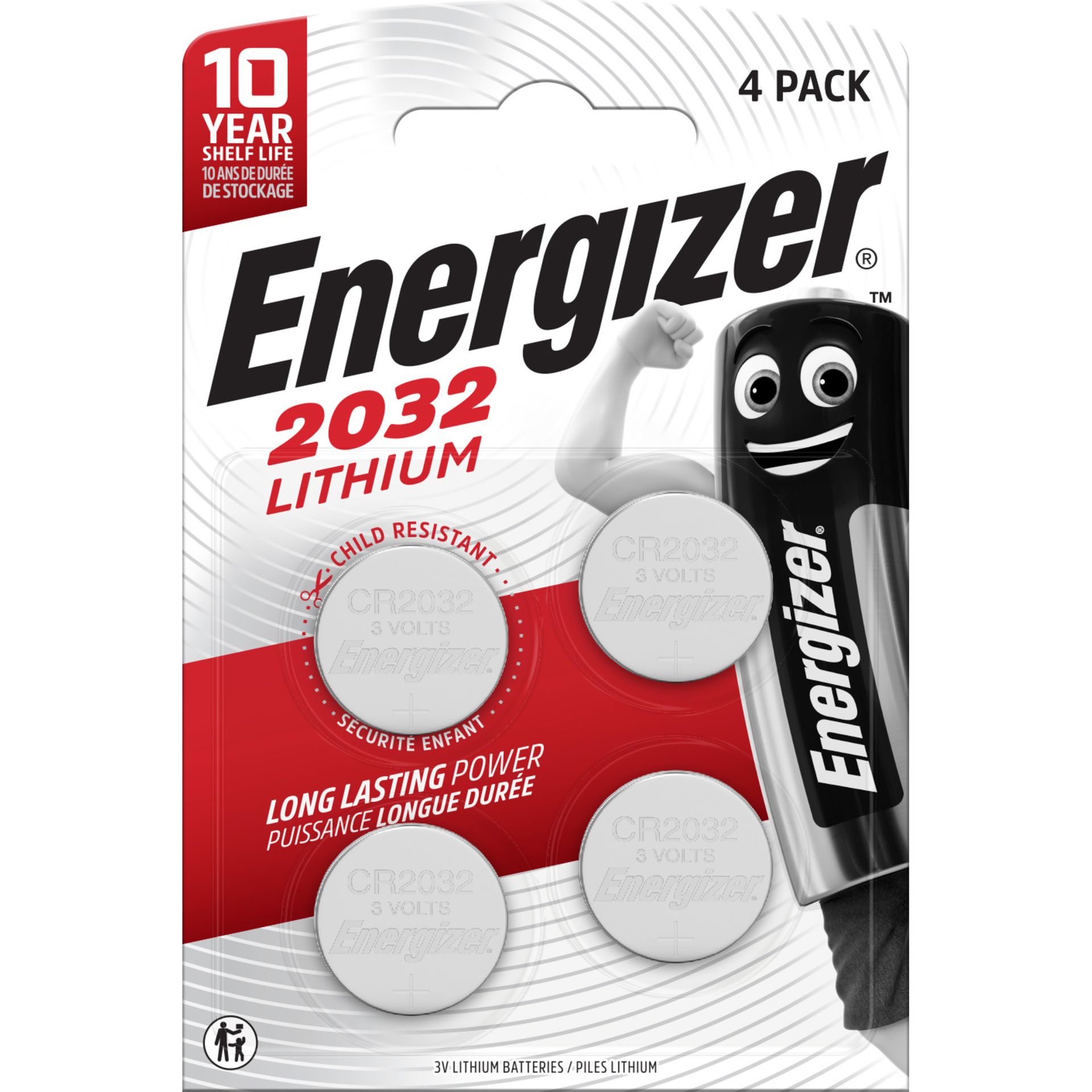 Knopfzelle CR2032 235mAh 3V 4St