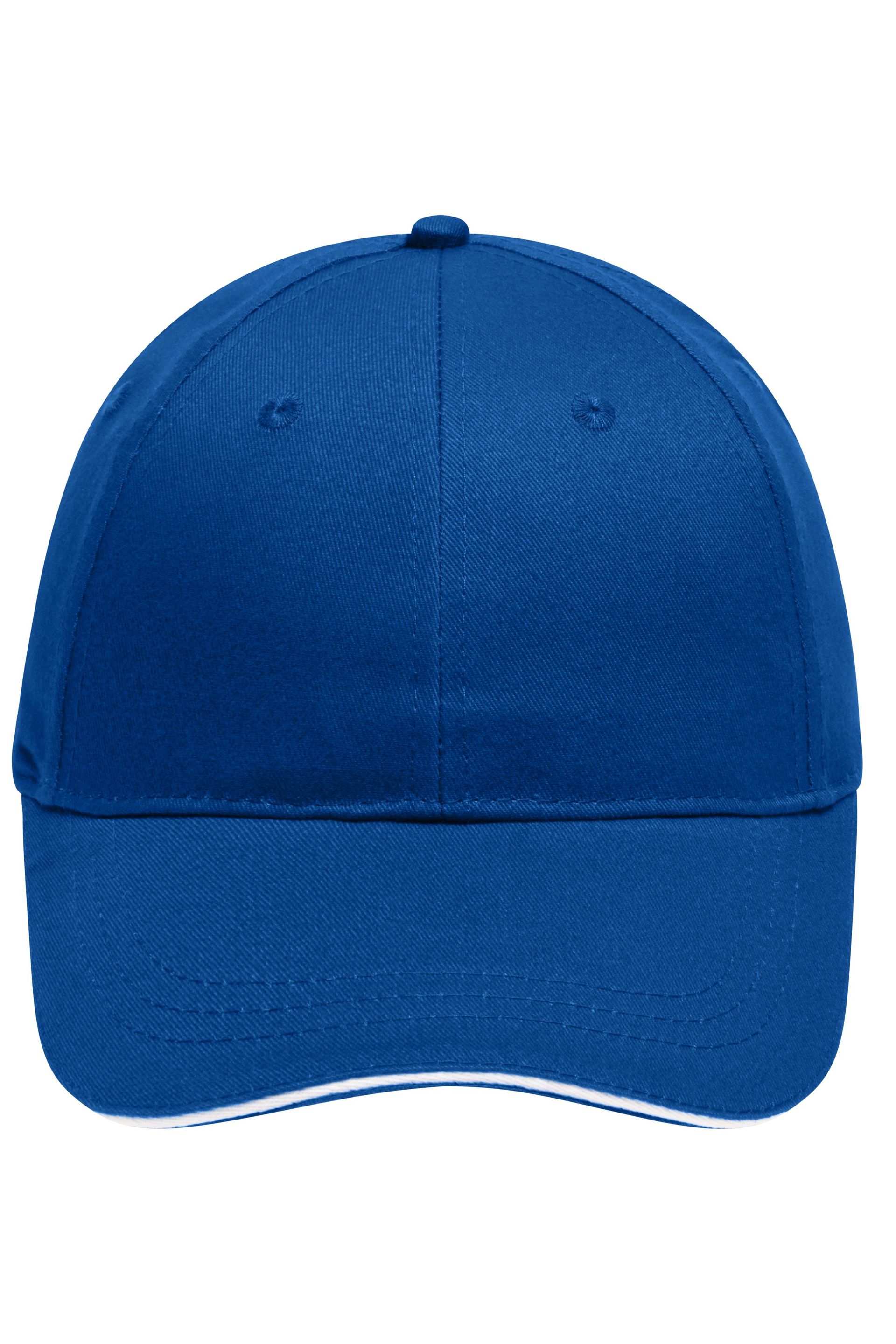 6 Panel Sandwich Cap mit gebürsteter Oberfläche