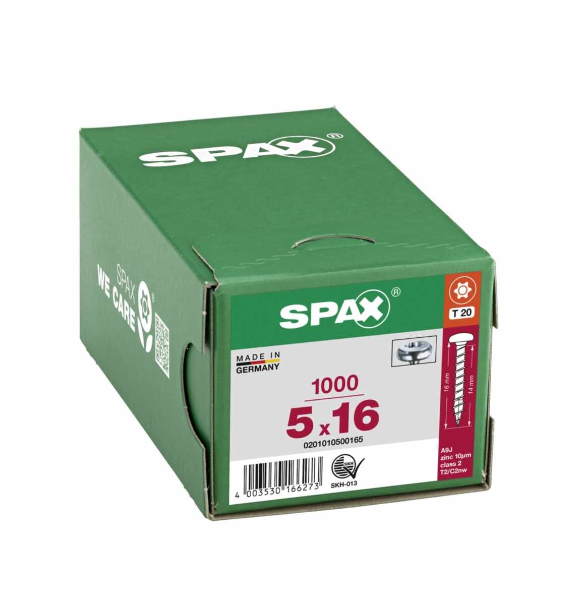 Spax/Schrauben Panhead 5,0X16 VE1000 TX