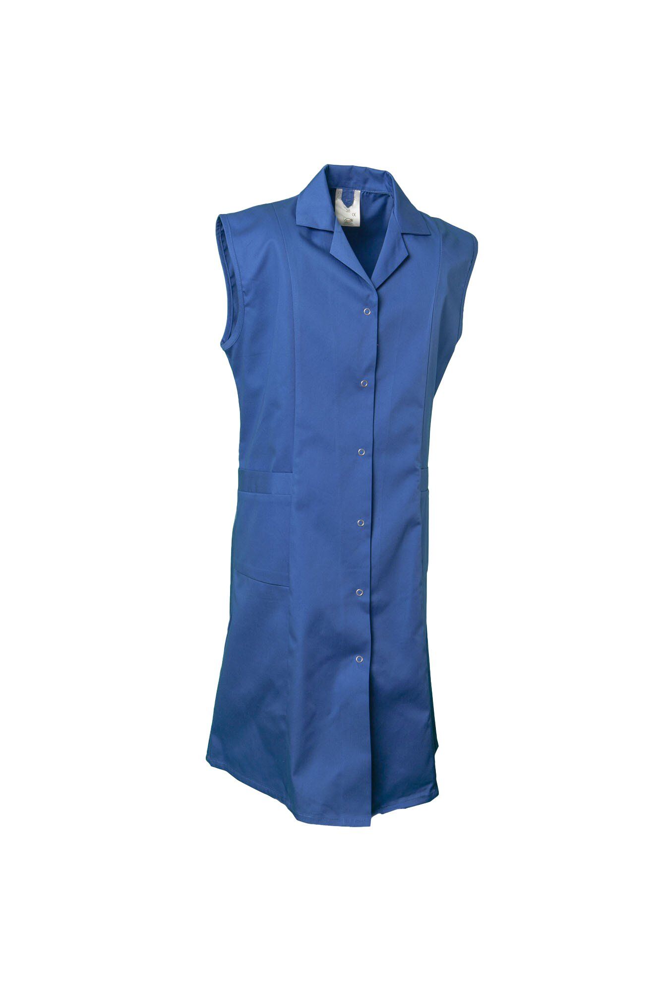 Planam Berufsmantel Mischgewebe ärmellos Damen kornblumenblau Gr. 36