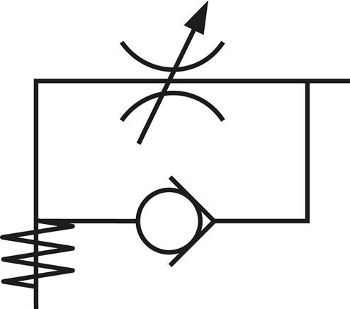 Drosselrückschlagventil M 5, abluftregelnd (B)