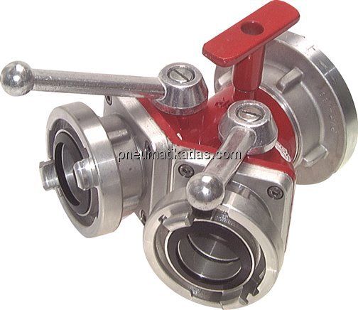 Storz-Verteiler 25-D -> 2 x 25-D, Kugelabsperrung