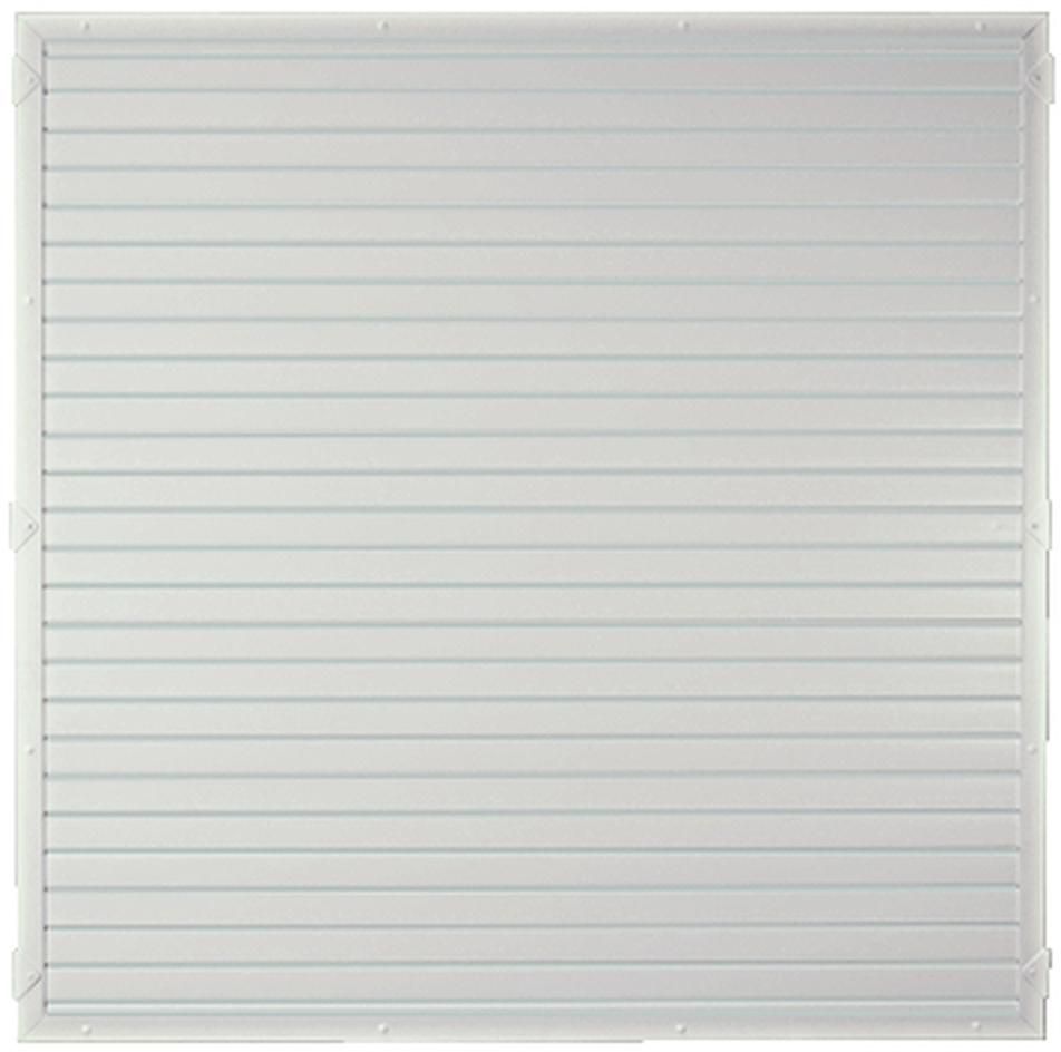 LIGHTLINE KS-Zaunelement 180 x 180 cm Füllung / Rahmen WEISS