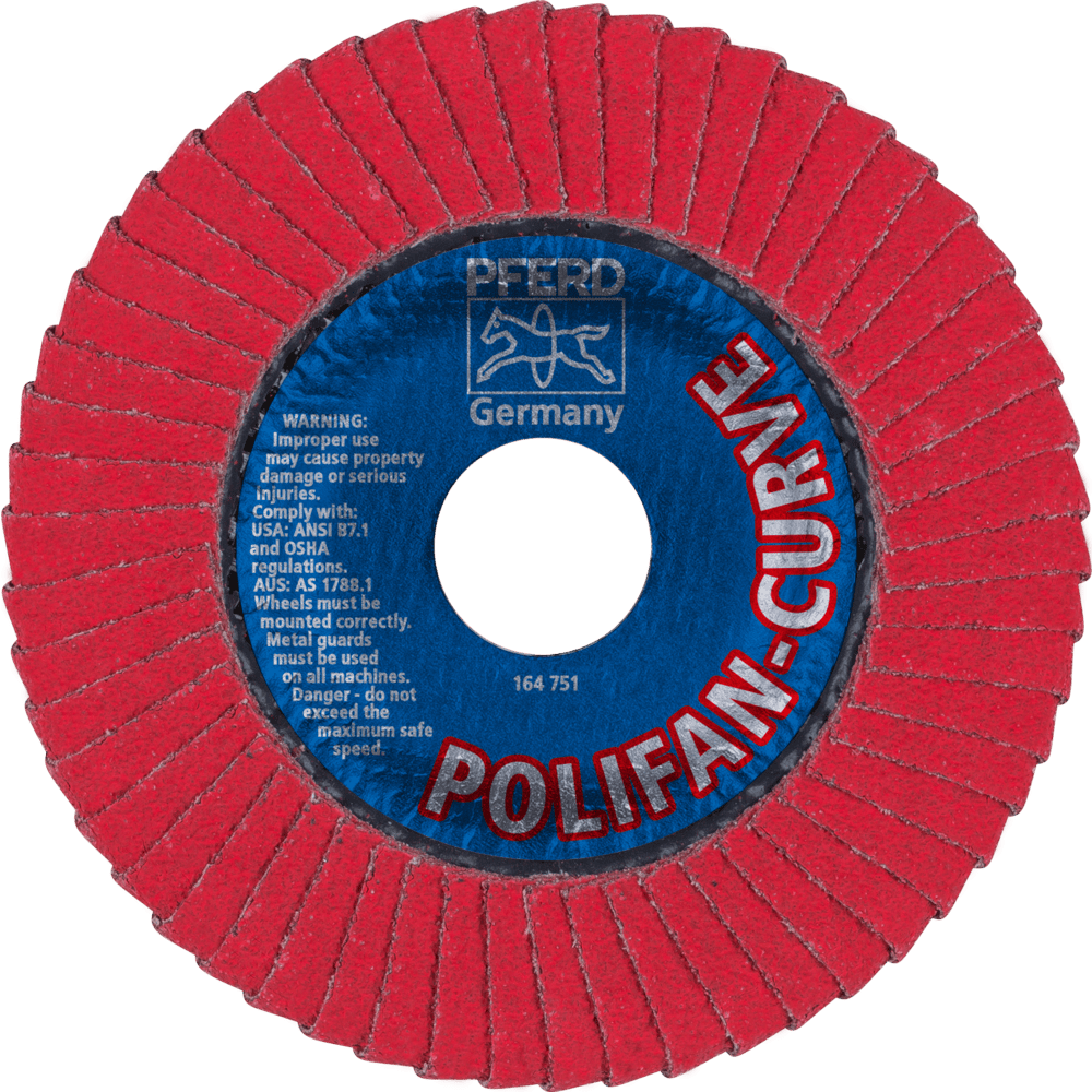 PFERD POLIFAN-Fächerscheiben PFR 115-M CO 60 SGP CURVE STEELOX