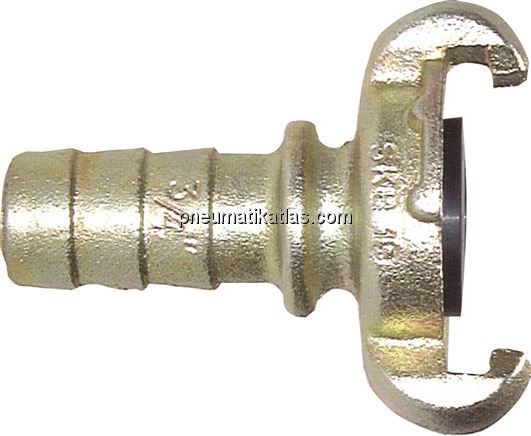 Kompressorkupplung 10 (3/8") mm Schlauch m. Sicherungsbund