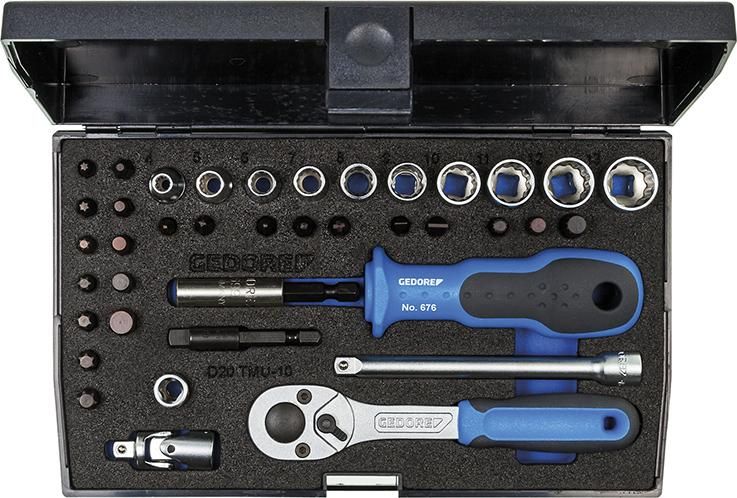 Steckschlüssel-Garnitur 1/4" D20TMU-10 40-teilig Gedore