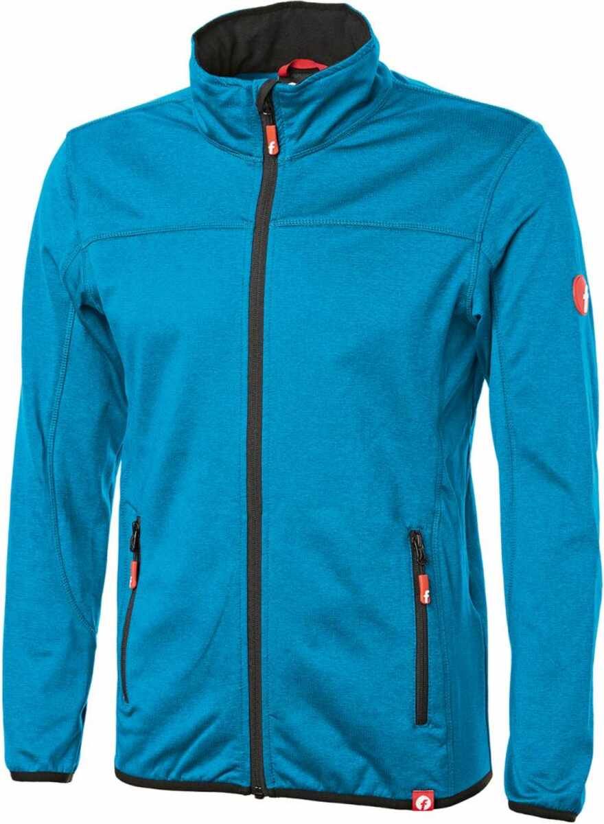 Tech-Fleecejacke türkis/schwarz meliert Gr. M Fortis Elements