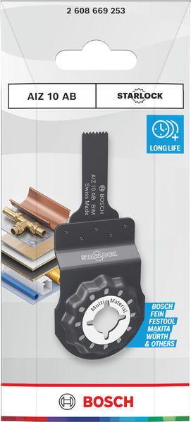 Bosch AIZ 10 AB Multi Material Tauchsägeblatt, Starlock