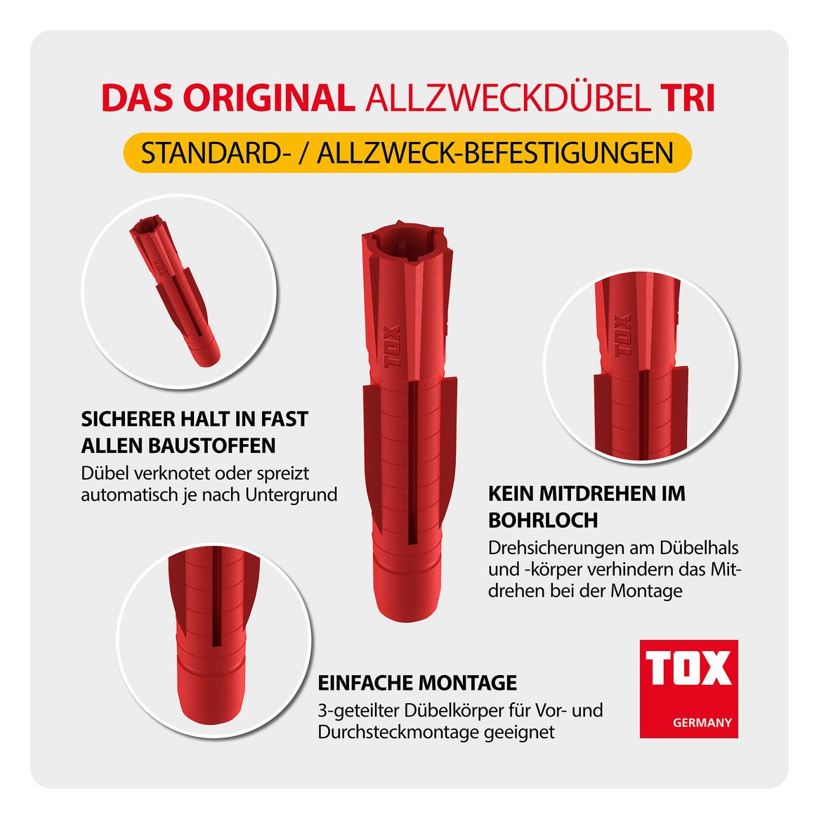 TOX Allzweckdübel, TRI