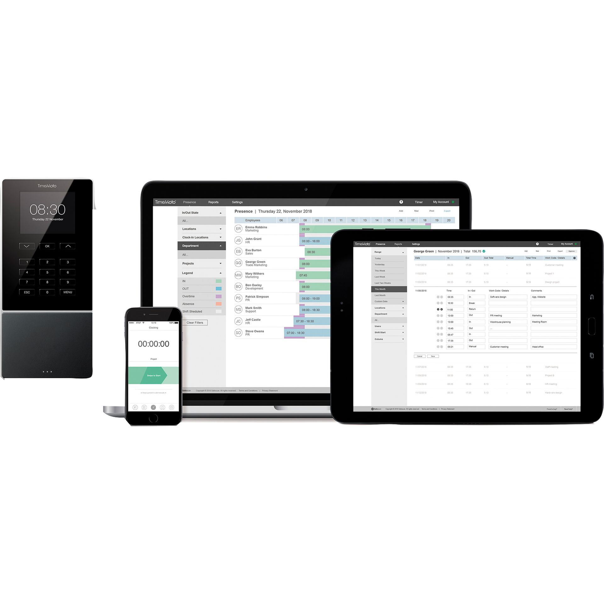 Zeiterfassungssystem TM-616 RFID