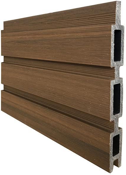 WAREN-Serie, 175x180cm ca. 175 x 180 cm, TEAK silber oder anthrazit WPC-Steckzaun-Set