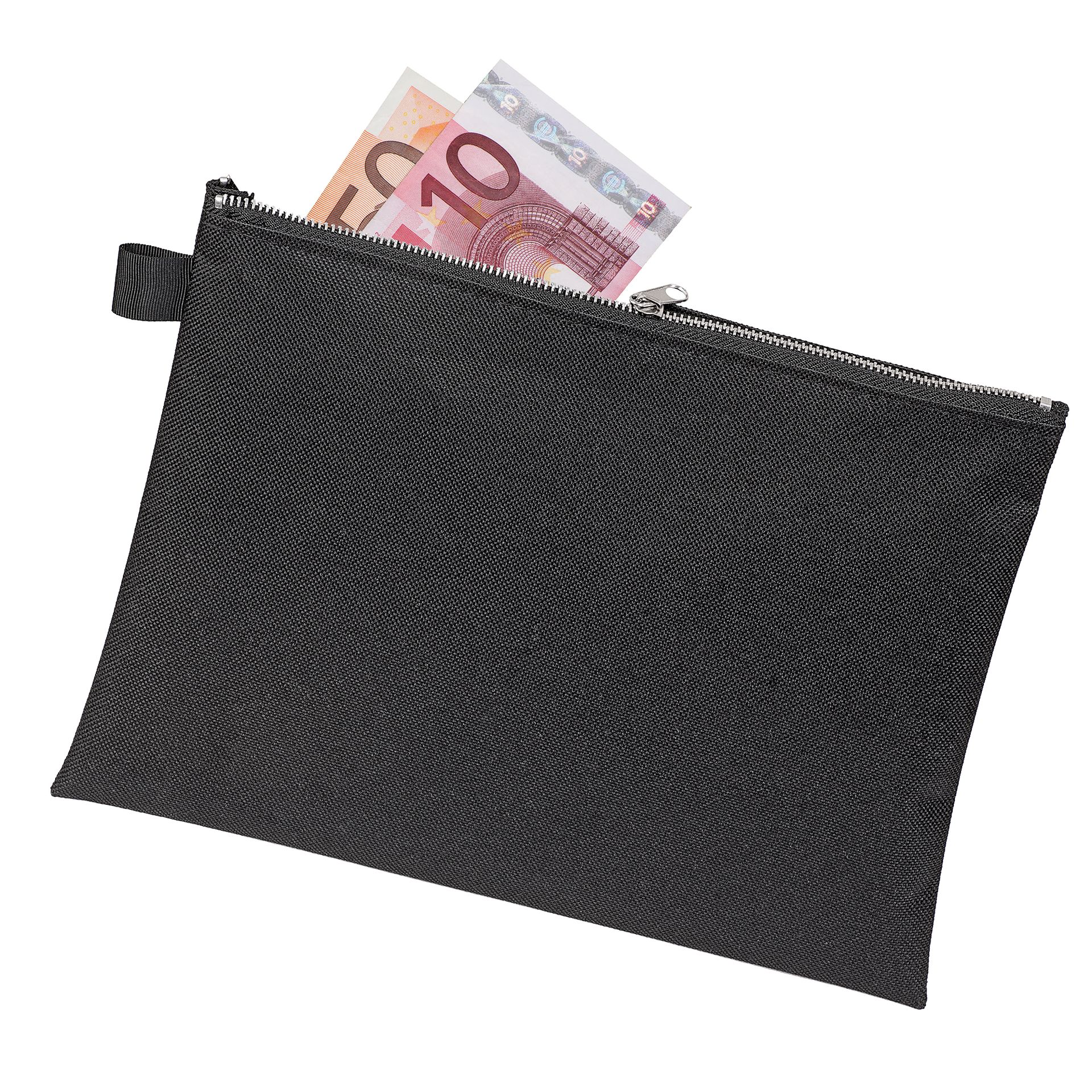 Banktasche DIN A5 Reißverschl. Textil schwarz