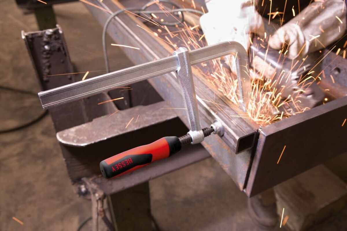 Original BESSEY Ganzstahl-Schraubzwinge GZ mit 2-Komponenten-Kunststoffgriff