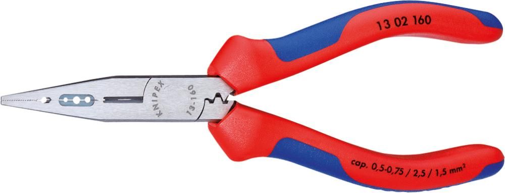 Verdrahtungszange poliertmit 2-Komponenten-Griffenmm KNIPEX