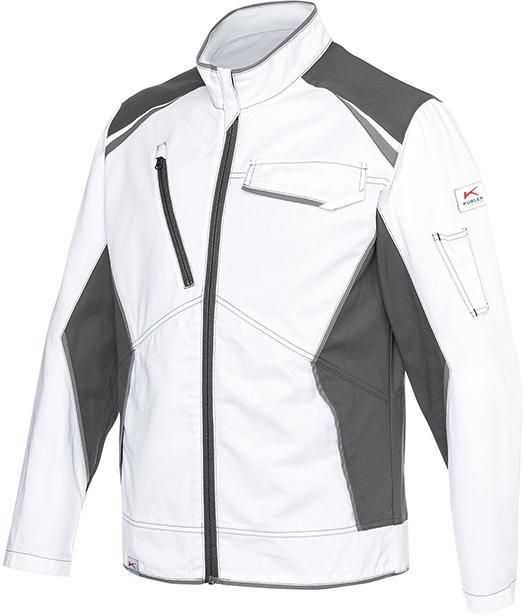 Jacke ICONIQ, weiß/anthrazit, Gr.XS Kübler