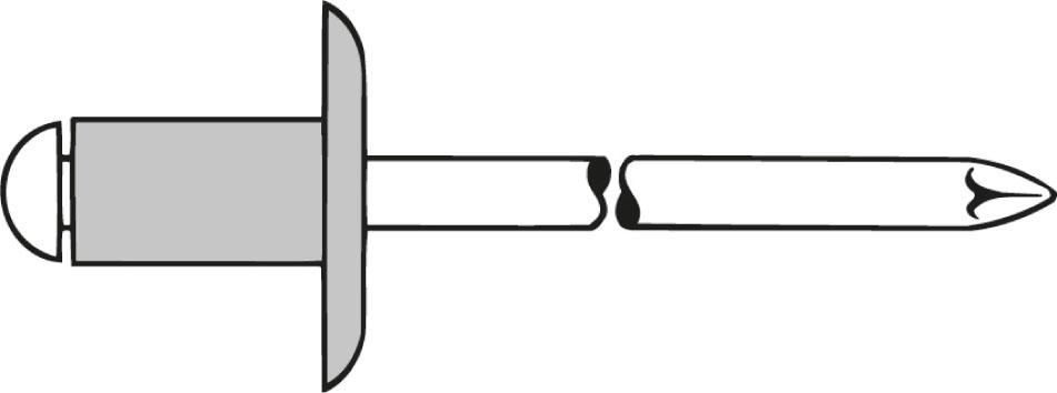 Gesipa Blindniet Alu Grosskopf K12 4x10mm