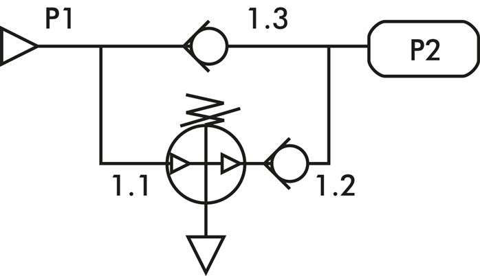 Druckübersetzer (4 : 1) bis 60 l/min mit 5 l -Behälter
