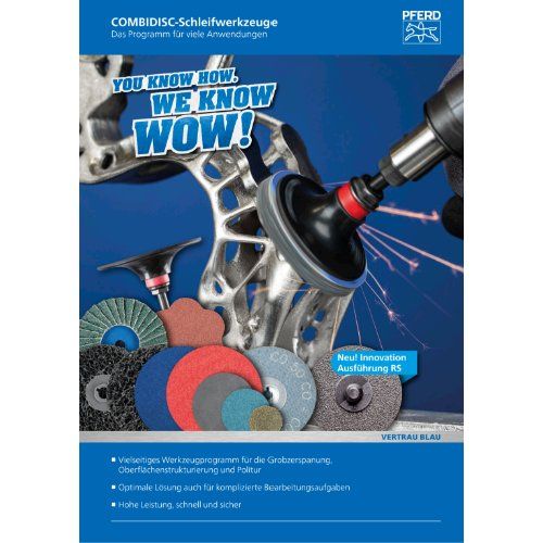 PFERD COMBIDISC-Schleifwerkzeuge CD VRH 38 A 100 G