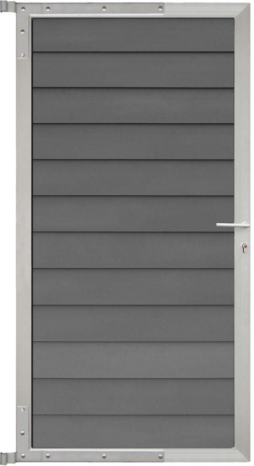 SKÄR-Tor-Komplettset 90 x 173 cm, schiefergrau/silber