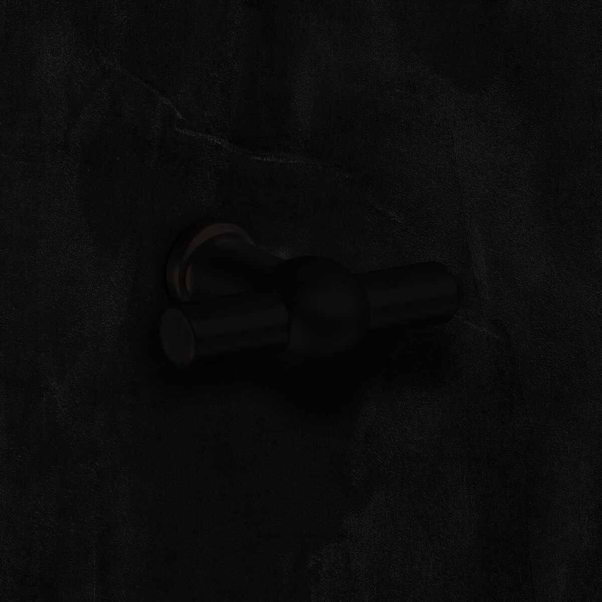 Knopf Altedo, L 50 mm, H 37 mm, Schwarz matt