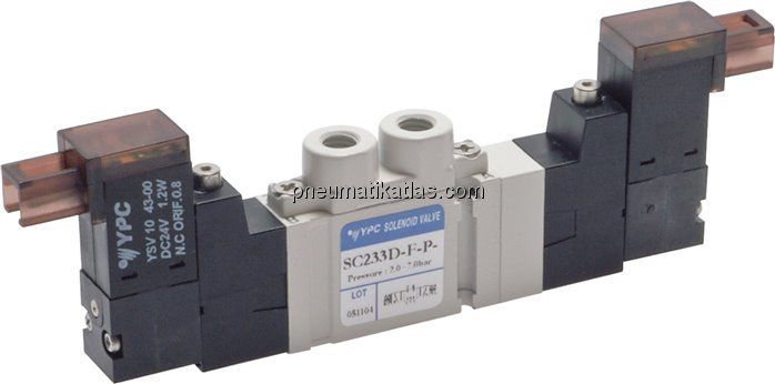 5/3-Wege Magnetventil, M 5, geschlossen, 24 V=