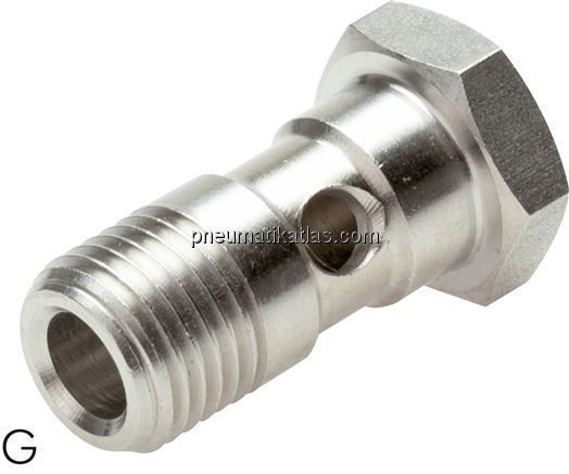 Hohlschraube für IQS-Ringstücke, G 1/8", Edelstahl