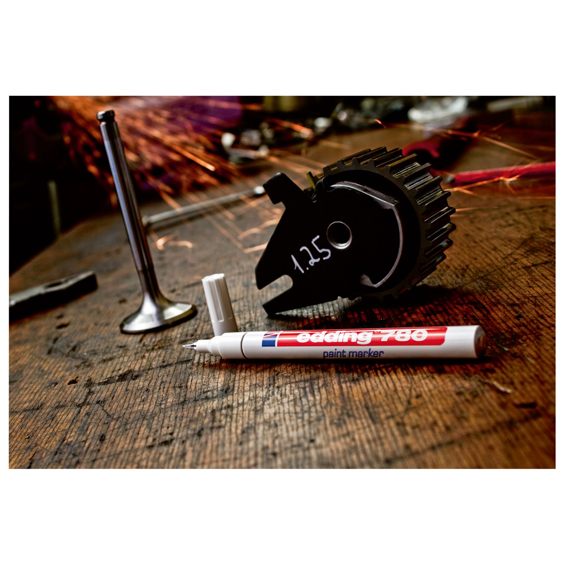Lackmarker 780 0,8mm Rundspitze permanent silber