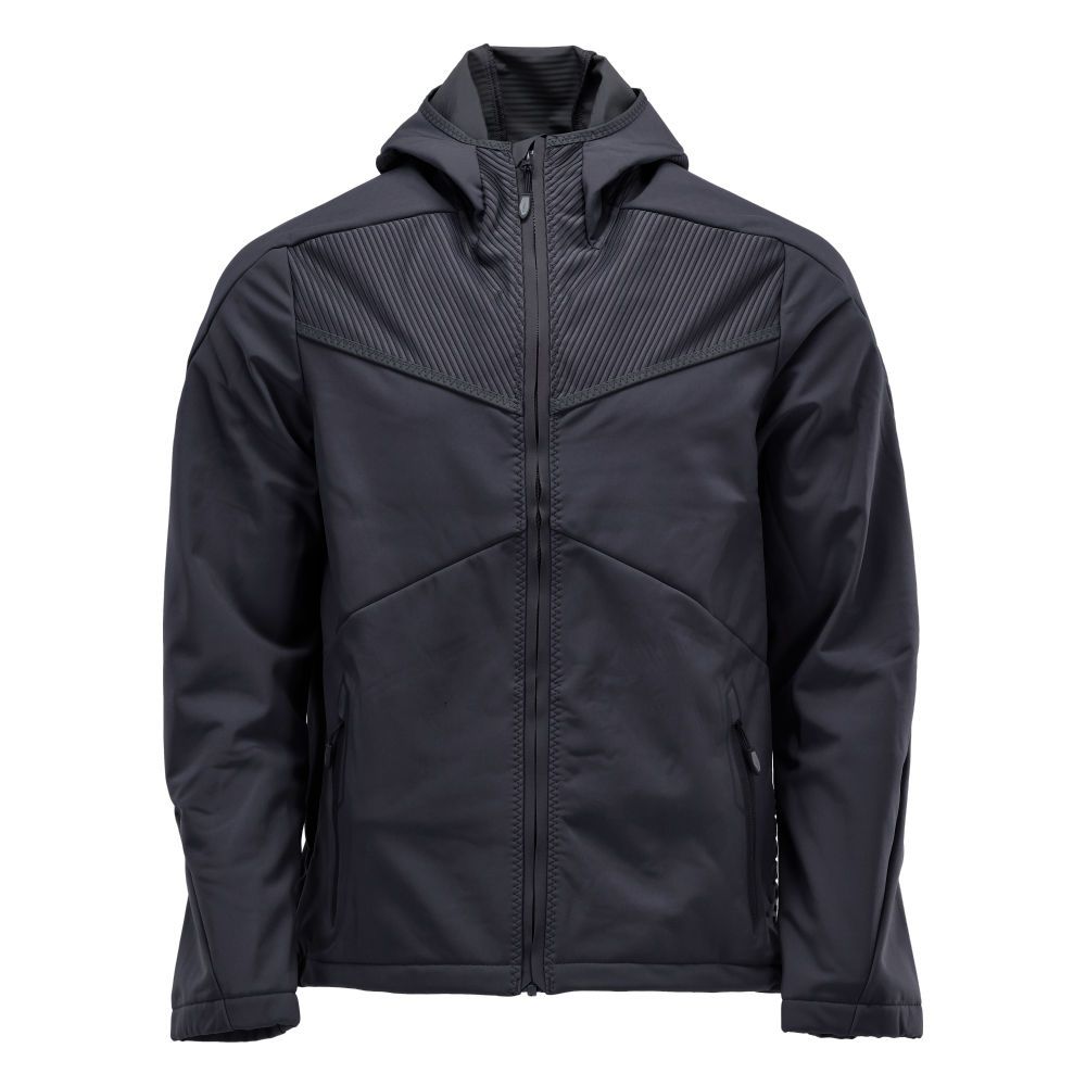 Softshell Jacke mit Kapuze Schwarzblau, 2XL