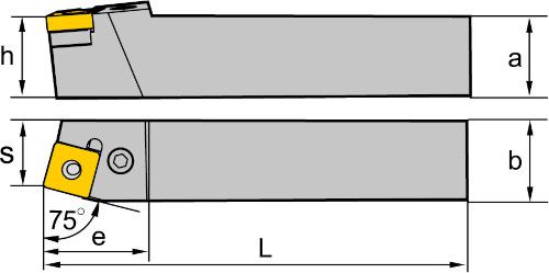 P-Halter; rechts; Schaft 20x20; SN09