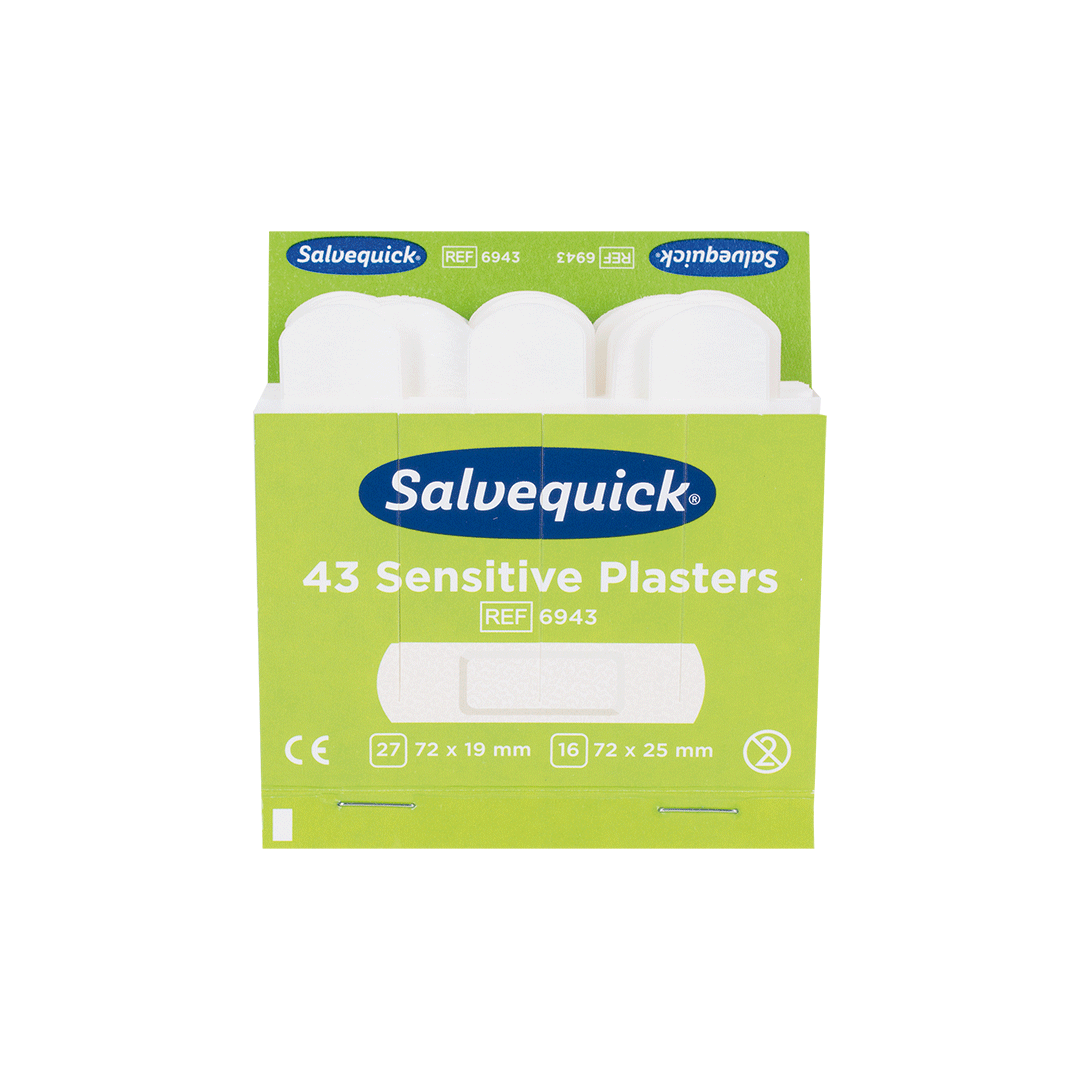 Salvequick Pflaster-Strips Vlies 43 Stück, Refill 6943