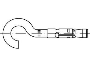 ART 88549 FISCHER-Nagelanker m. Haken St. verz. FNA II 6 x 25 H S