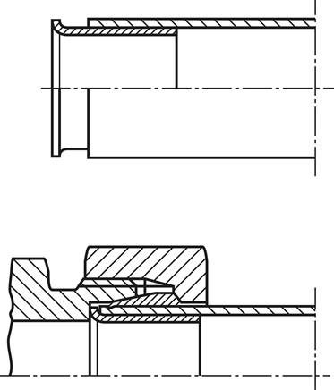 Verstärkungshülse für Rohr 4x2,0 mm, Messing